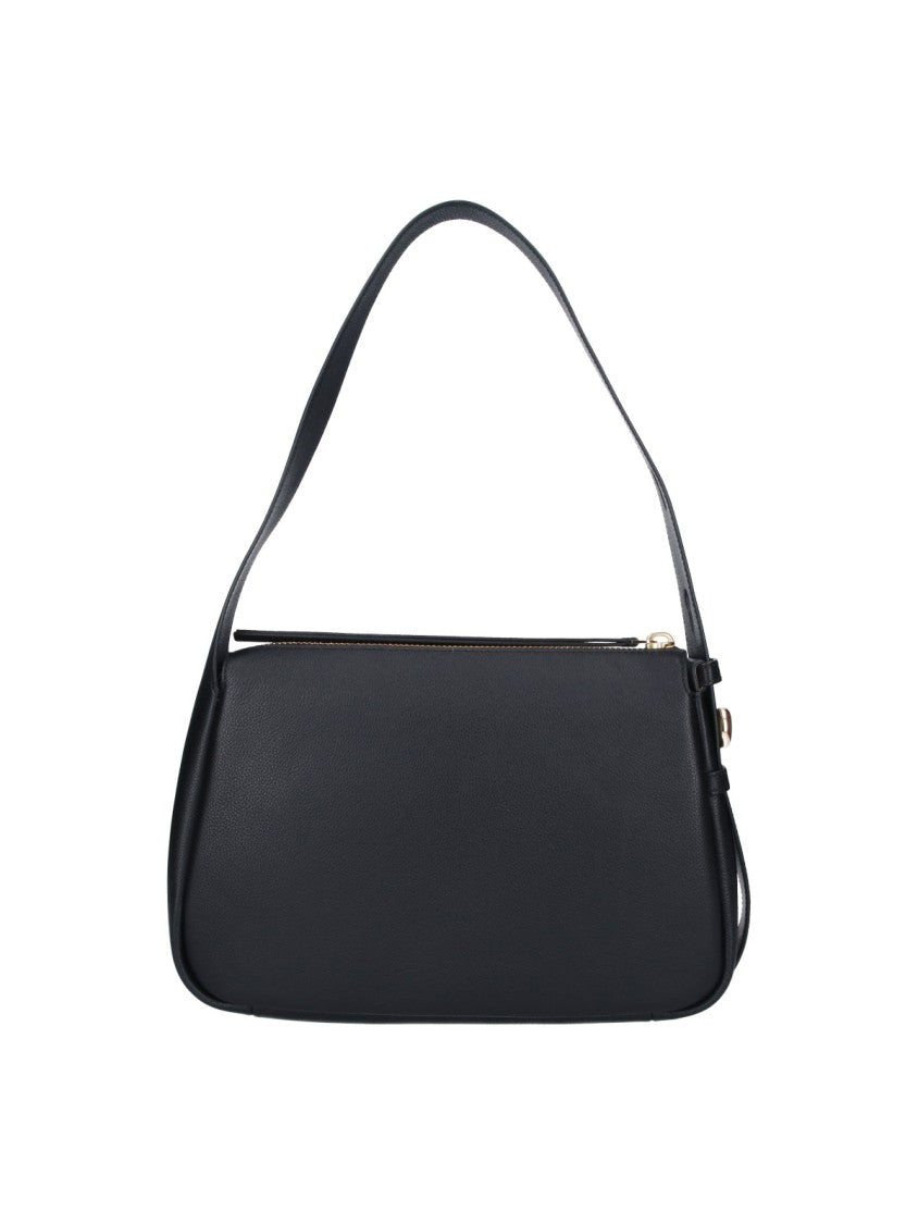 Tory Burch Black Romy Leather Shoulder Bag