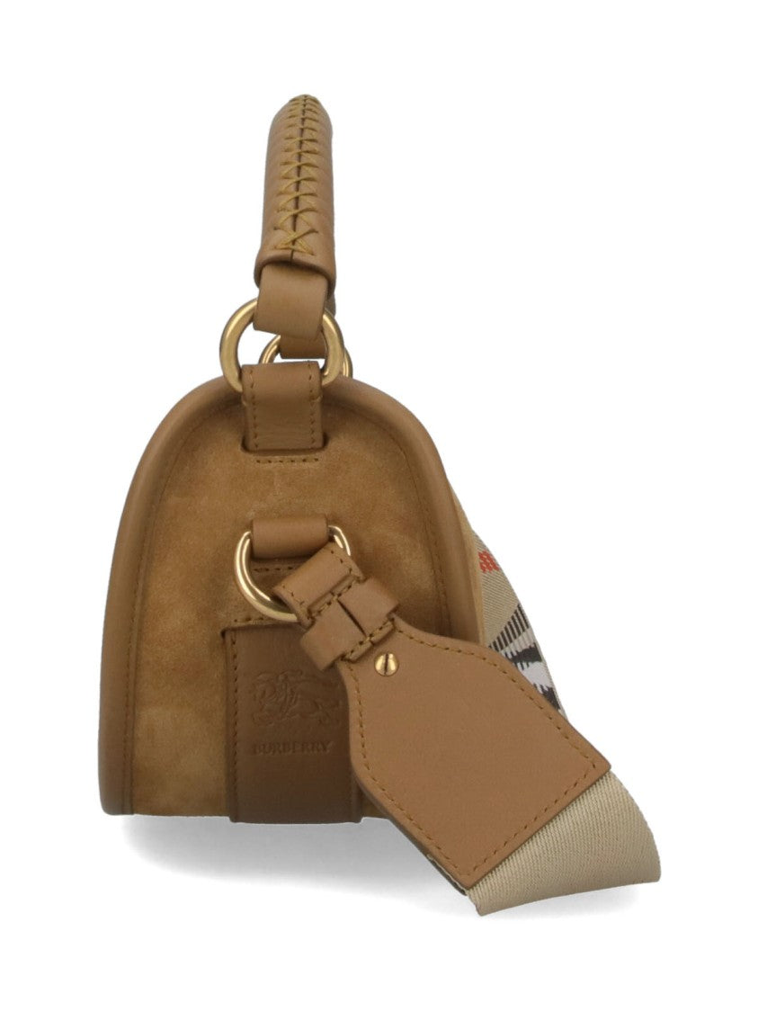 Burberry "B Clip" Shoulder Bag Brown