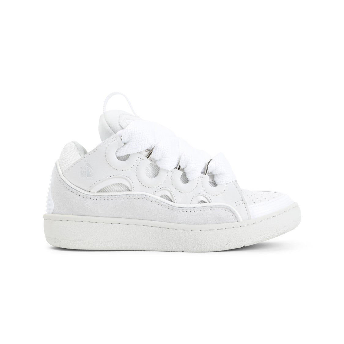 Lanvin 90S-Inspired Calf Leather And Mesh Lanvin Sneakers