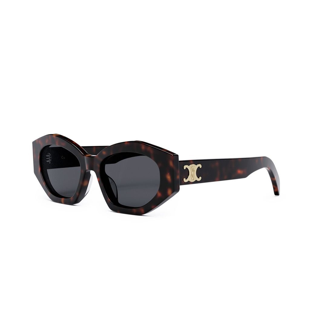 Celine Cl40238u Bold Geometric Tortoiseshell Sunglasses
