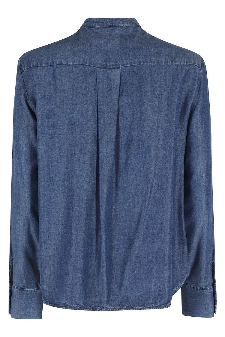 Kiltie Denim Blue Smoke Tencel Shirt
