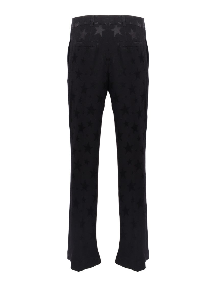 Shirt A Porter Star Pattern Flared Straight-Leg Pants