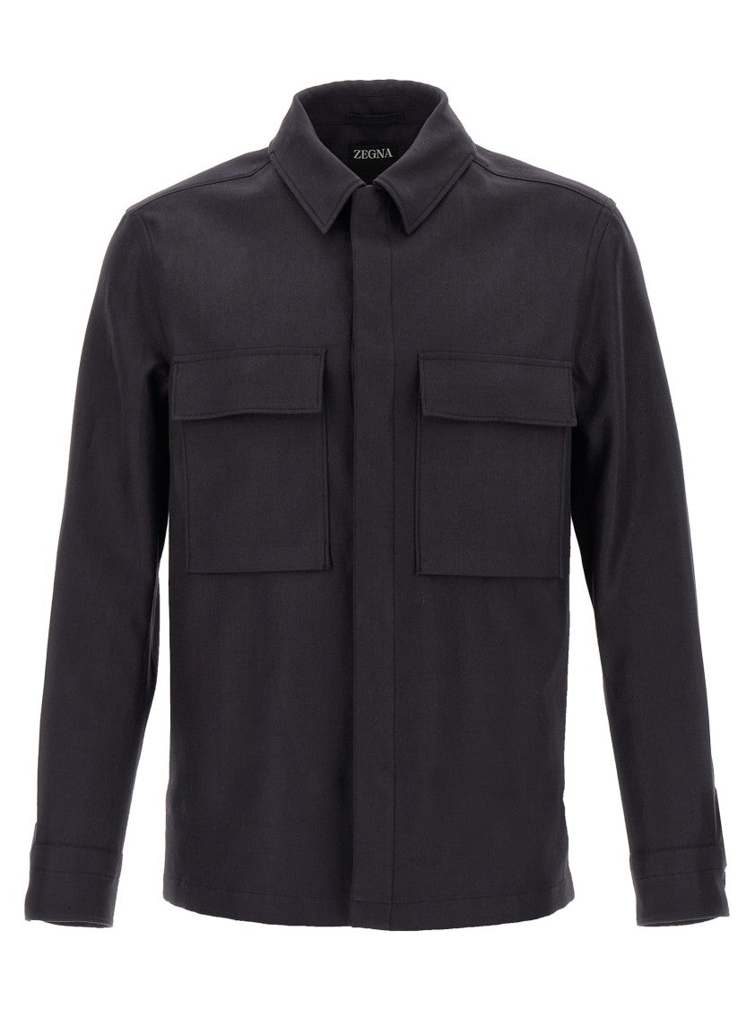 Zegna Oasi Lino Overshirt