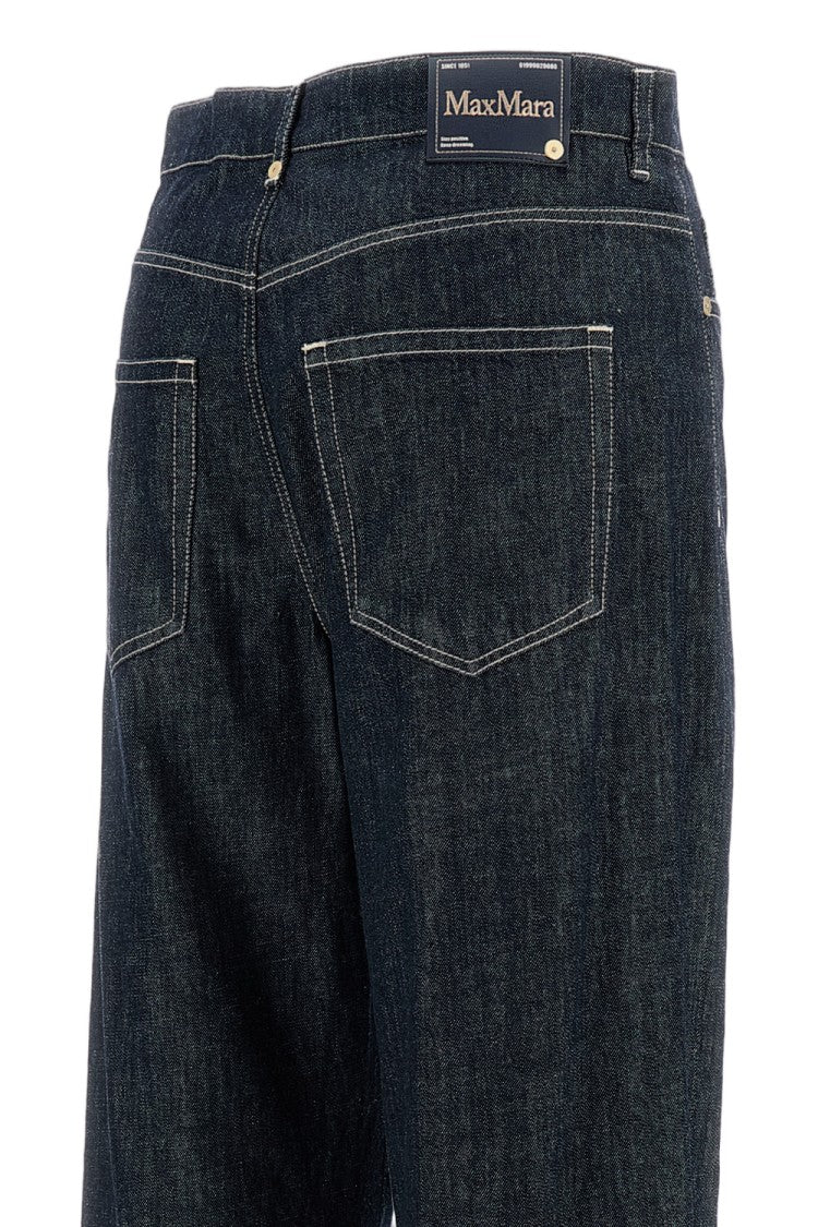 Max Mara Wide Leg Turn-Up Jeans