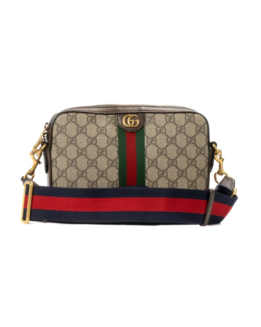 Gucci Gg Supreme Ophidia Camera Bag Canvas Shoulder Bag