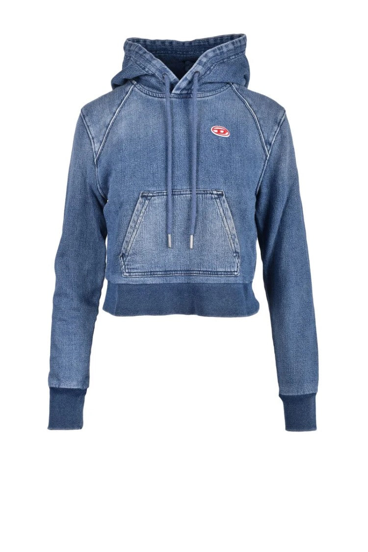 Diesel Cotton & Elastane Sweatshirt - Denim
