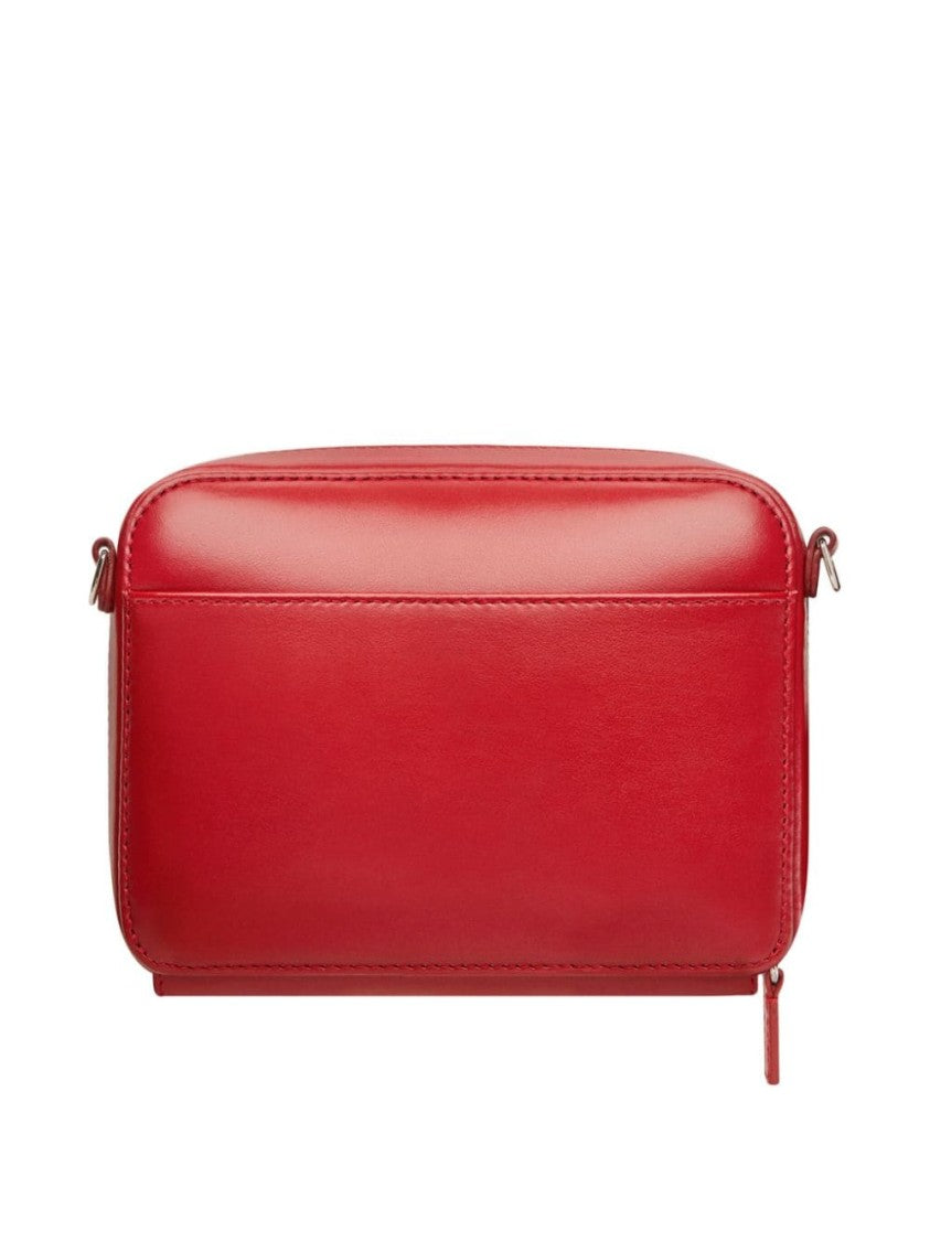 Courrèges Ruby Red Calf Leather Rectangular Bag