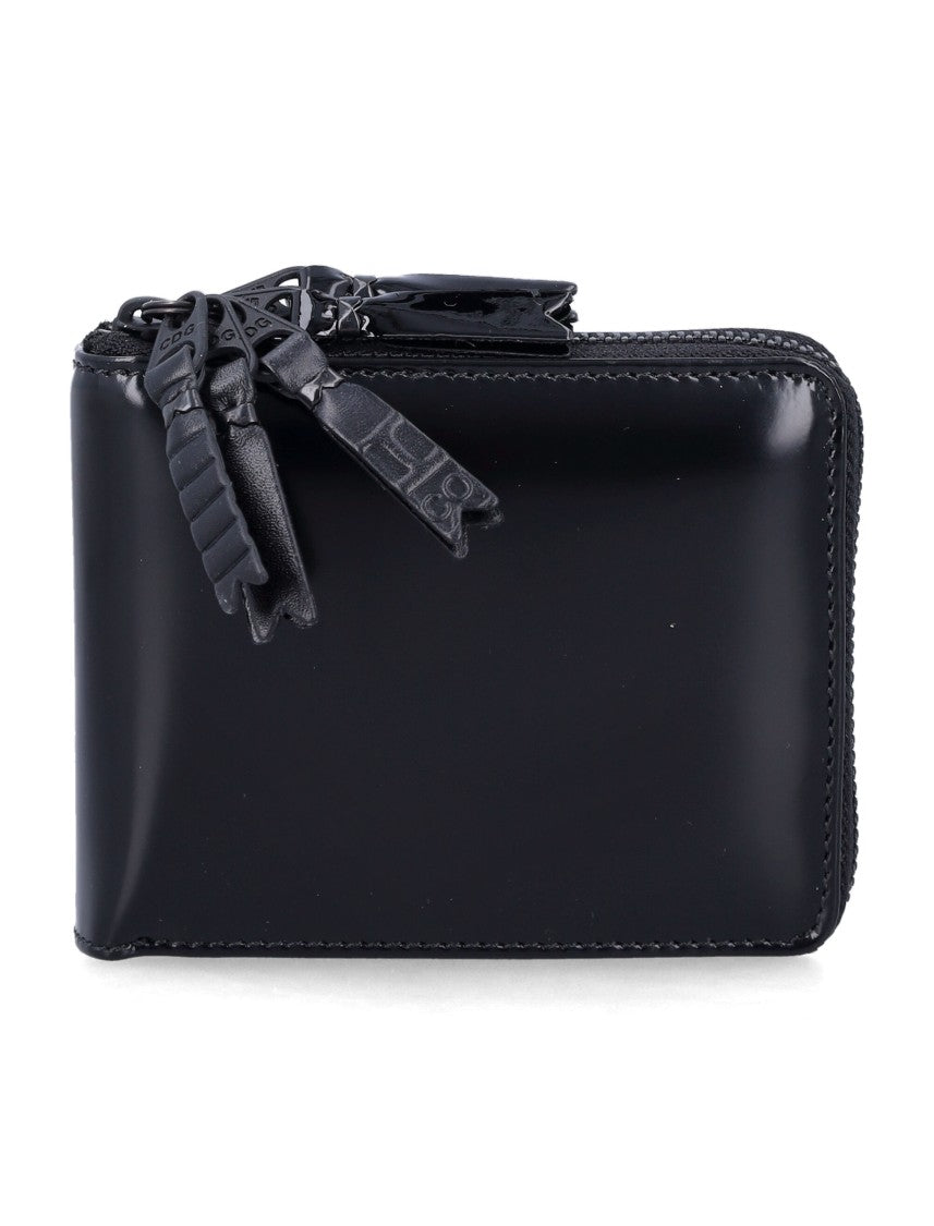 Comme Des Garçons Zipper Medley Wallet With Leather