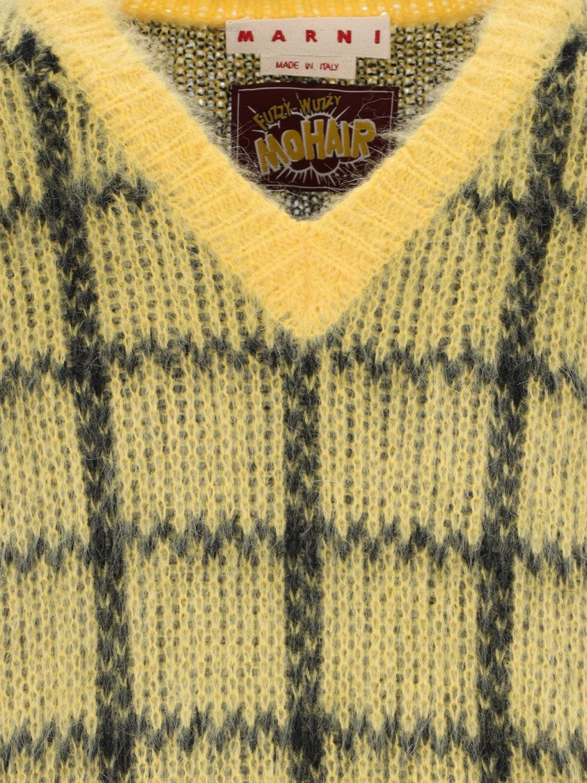 Marni "Plaid" Gilet – Yellow