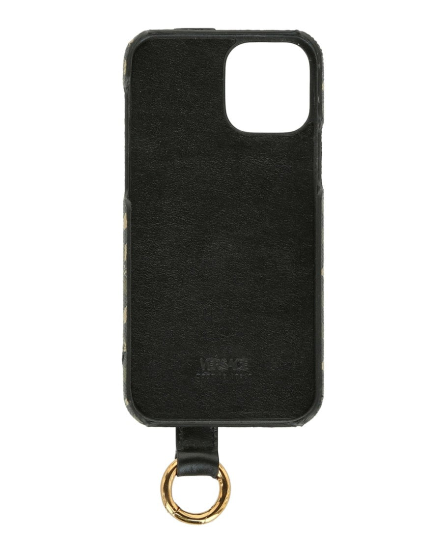 Versace Coated Canvas La Greca Iphone 12 Case