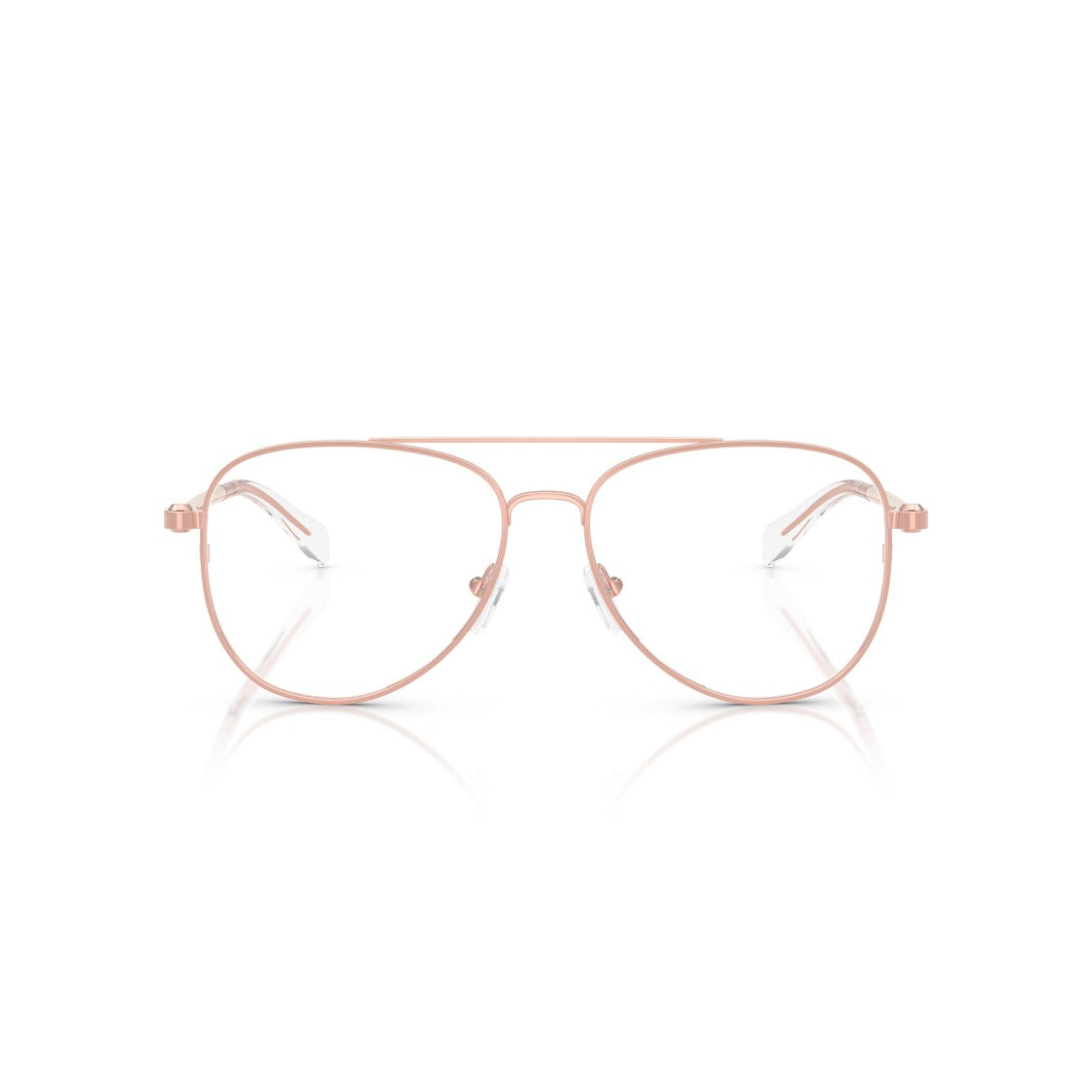 Michael Kors 0Mk3089 Aviator Metal Frame Sunglasses With Rose Gold Finish