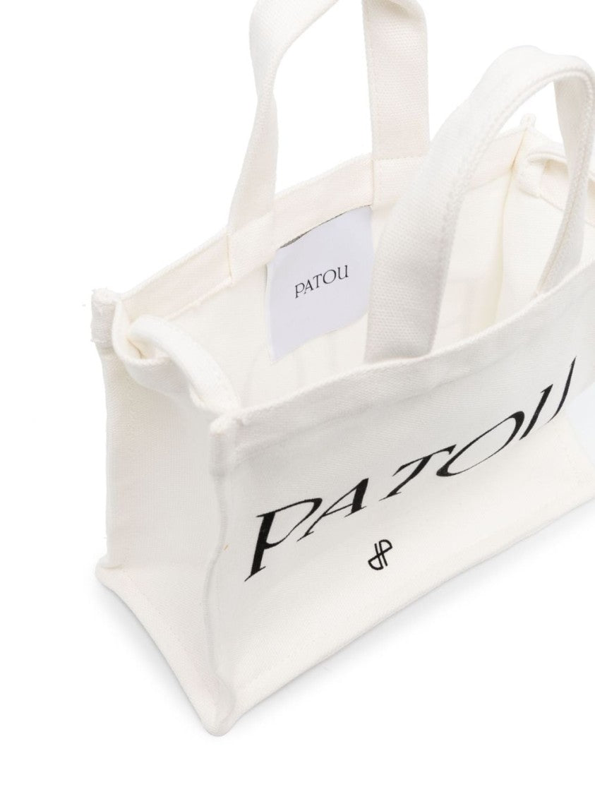 Patou Logo-Print Canvas Tote Bag