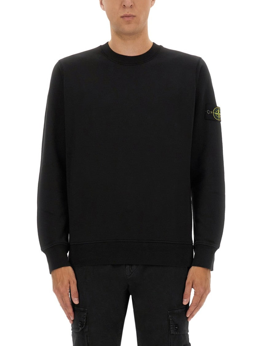 Stone Island Regular Fit Sweatshirt In Organic Cotton