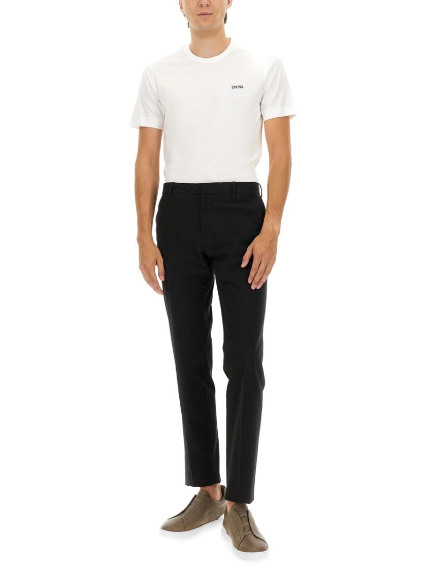 Zegna Straight-Leg Premium Cotton Pants
