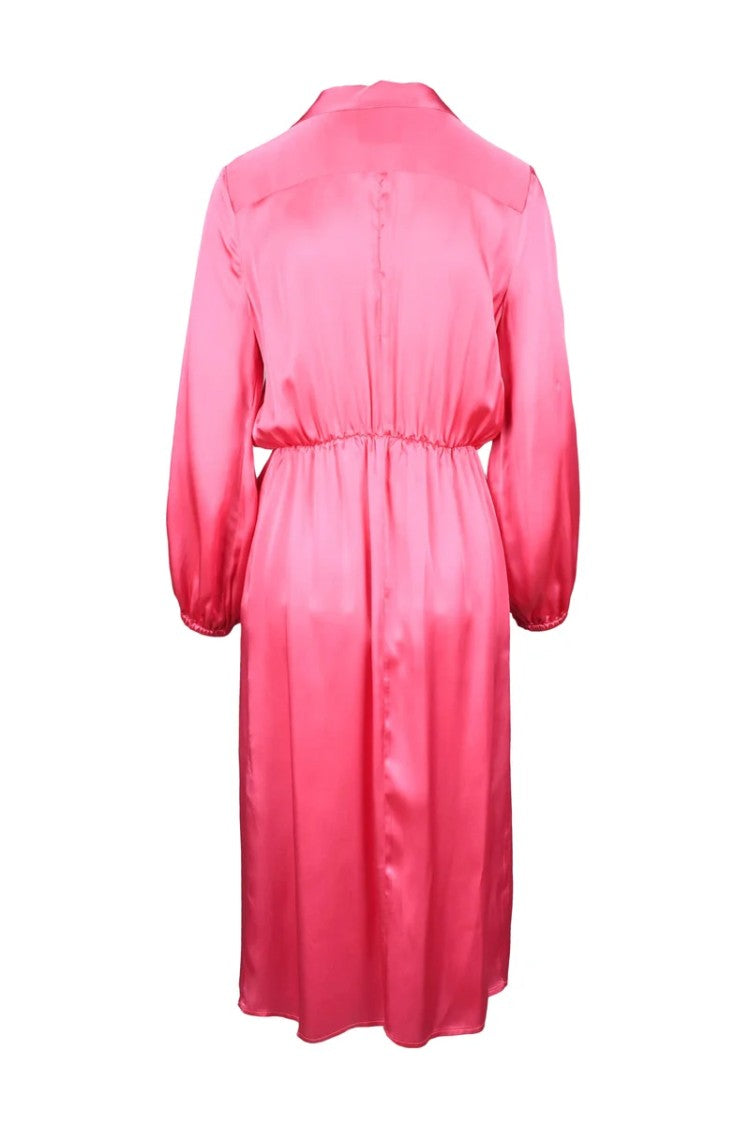 Semi Couture Satin Dress - Pink