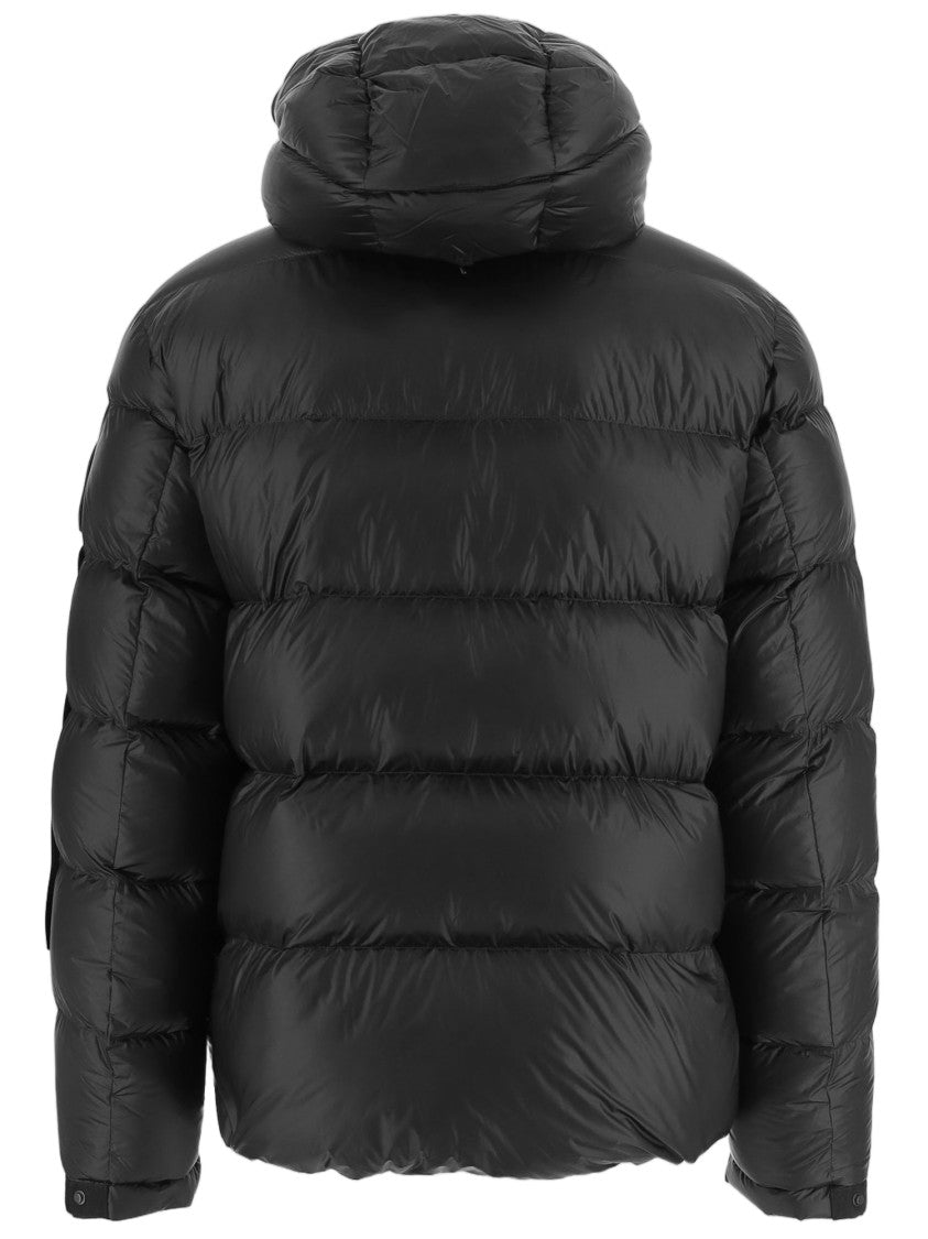 Outhere Quilted Nylon Down Jacket With Adjustable Hood And Zippered Pockets