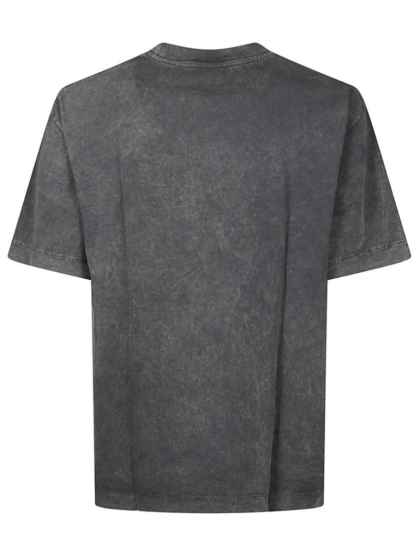 Off-White Racing Skate Cotton Distressed T-Shirt