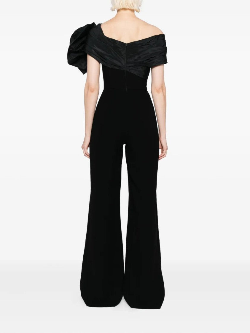 Saiid Kobeisy Draped Bow Jumpsuit