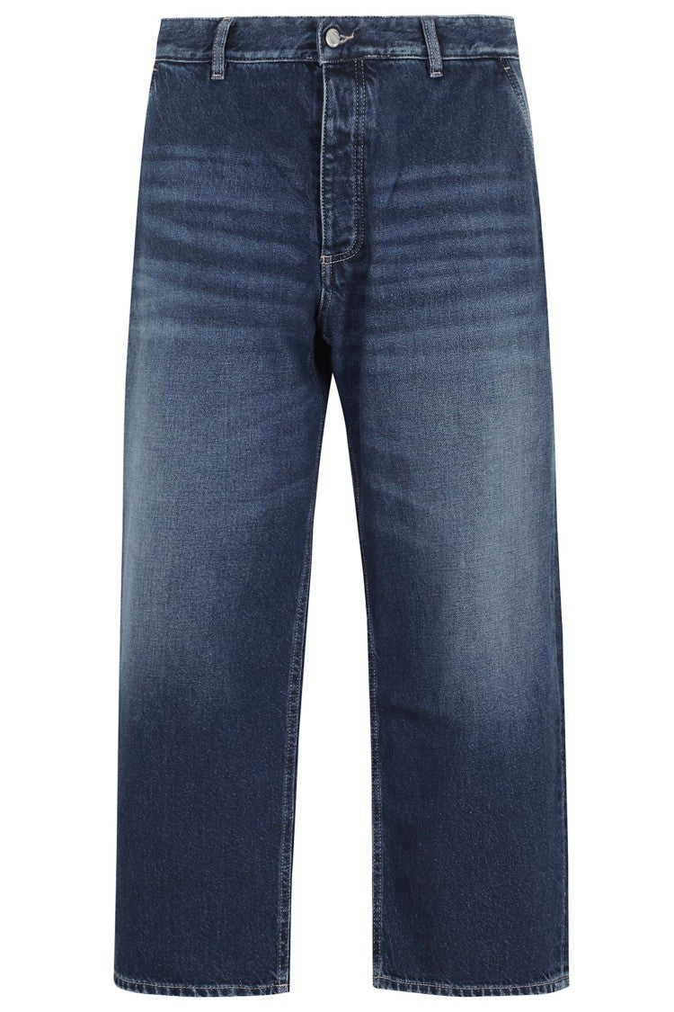 Icon Denim Blue Leo French Pocket Wide Straight-Leg Jeans