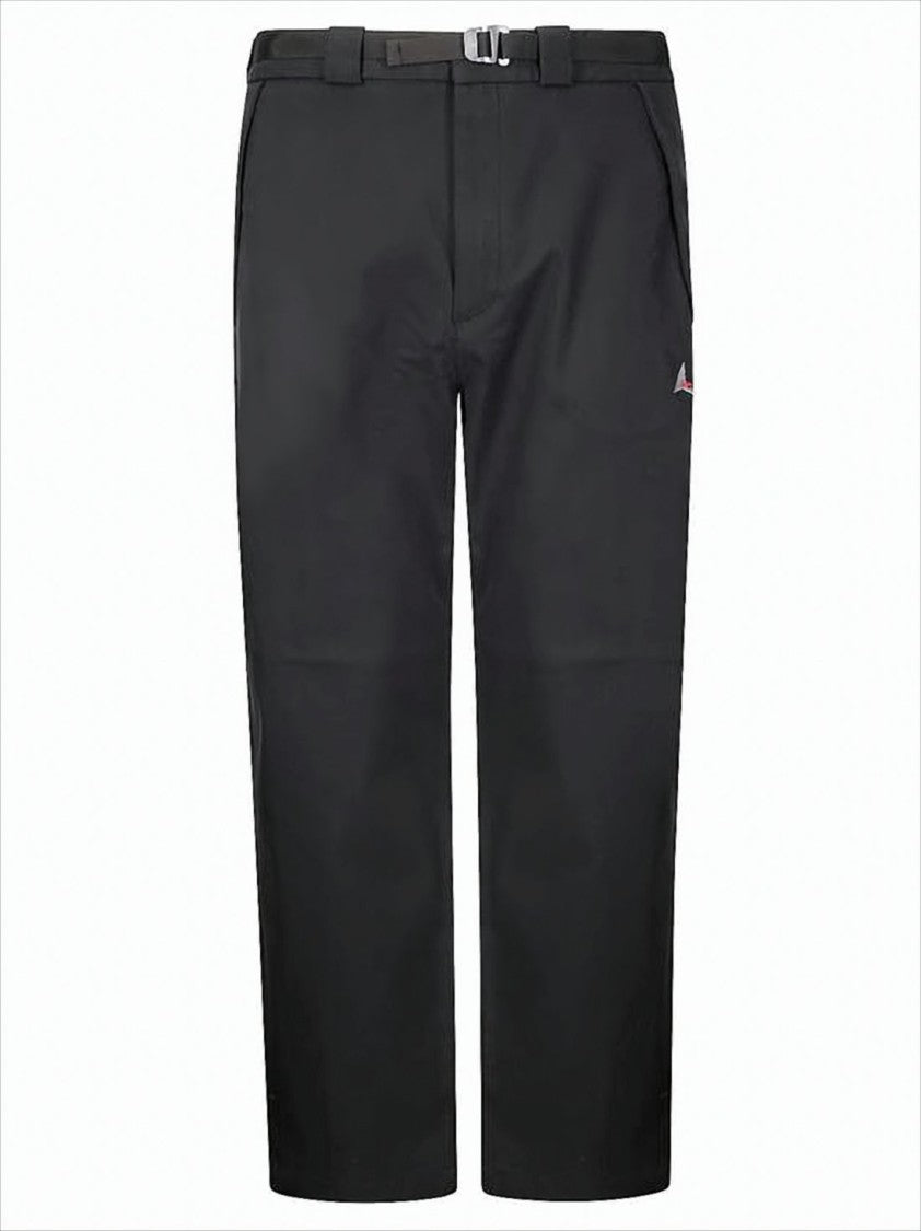 Roa Straight-Leg Pants With Built-In Belt And Embroidered Logo
