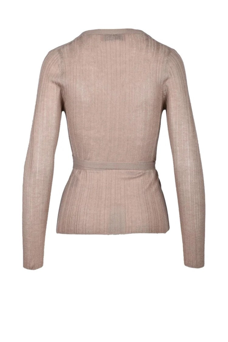 Wild Cashmere Wrap Cardigan - Taupe