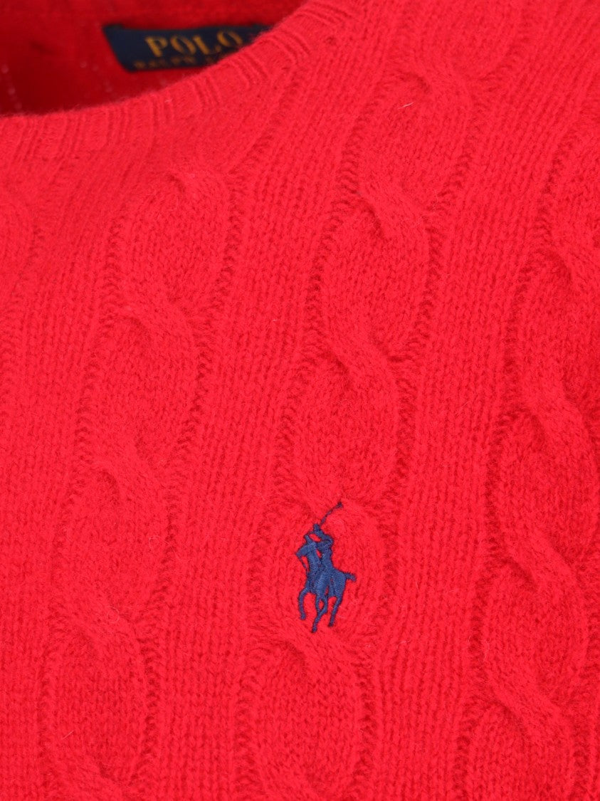 Polo Ralph Lauren Cable-Knit Sweater With Classic Crew Neckline And Vibrant Finish