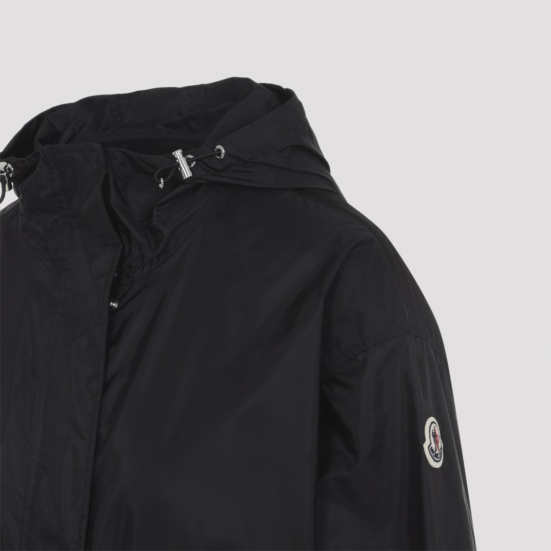 Moncler Short Hooded Jacket With Drawstring Waist