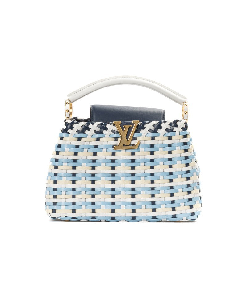 Louis Vuitton Multicolor Woven Capucines Guinguette Bb Leather Shoulder Bag