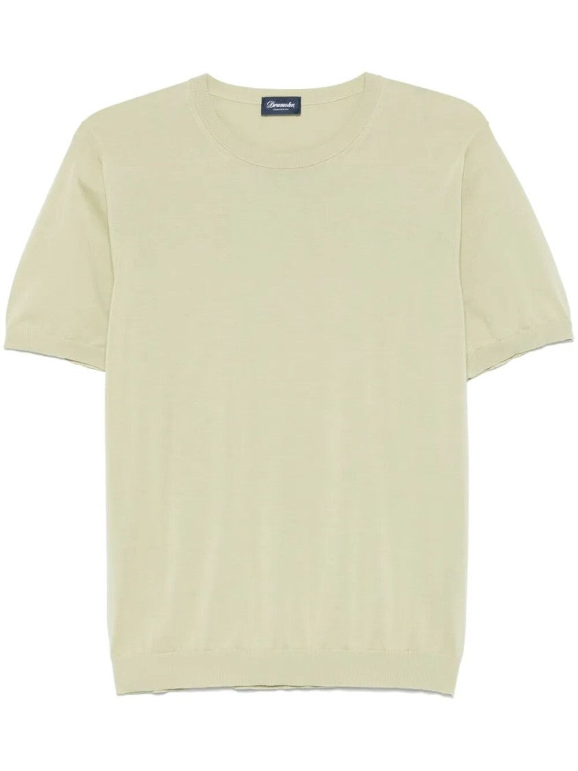 Drumohr Classic Crew Neck Cotton T-Shirt