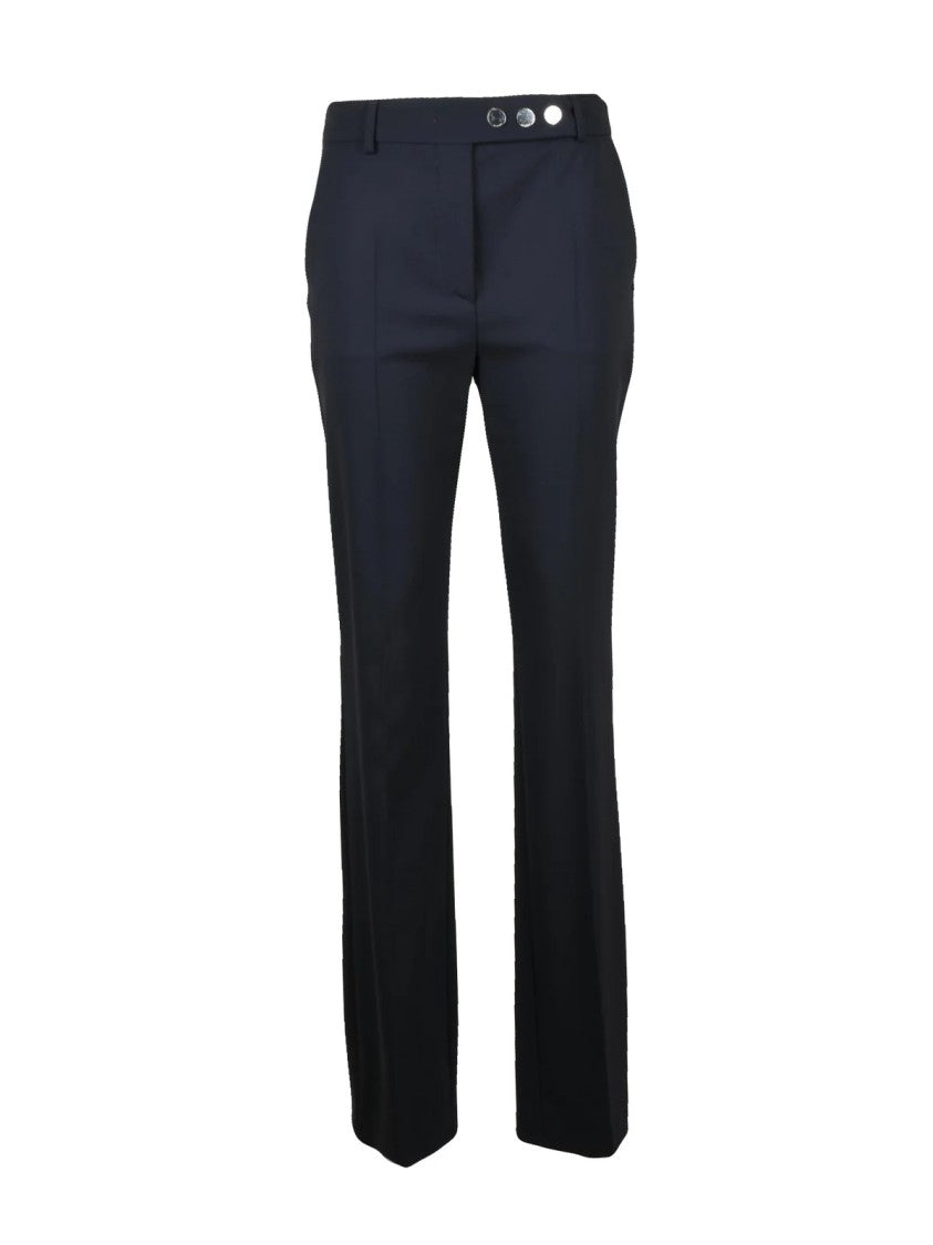 Sportmax Straight-Leg Virgin Wool Trousers With Tailored Fit