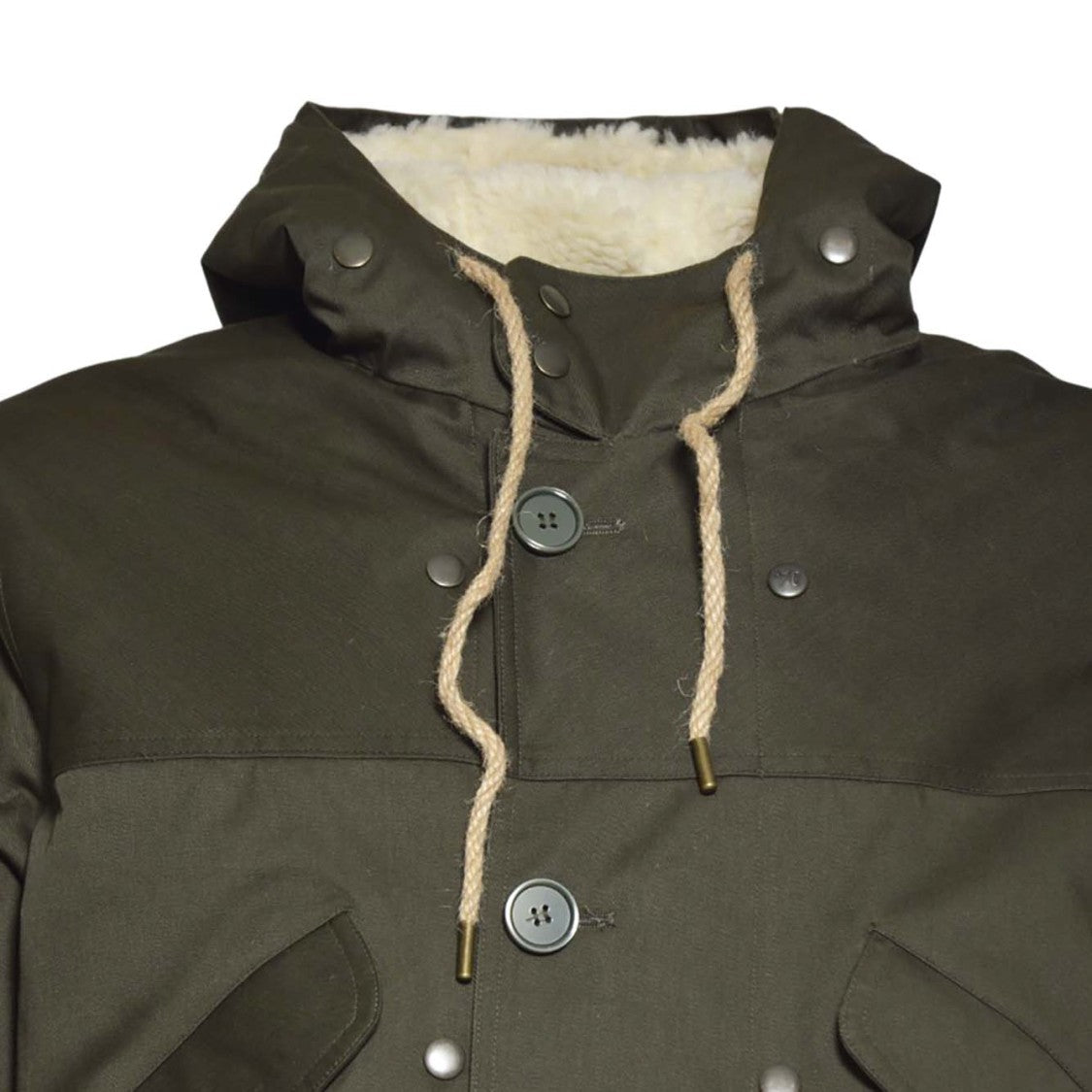 Equipe 70 Tailored Green Coat With Classic Lapel And Knee-Length Design