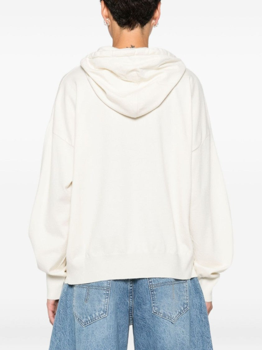 Blugirl Relaxed Fit Hooded Sweatshirt With Ribbed Details