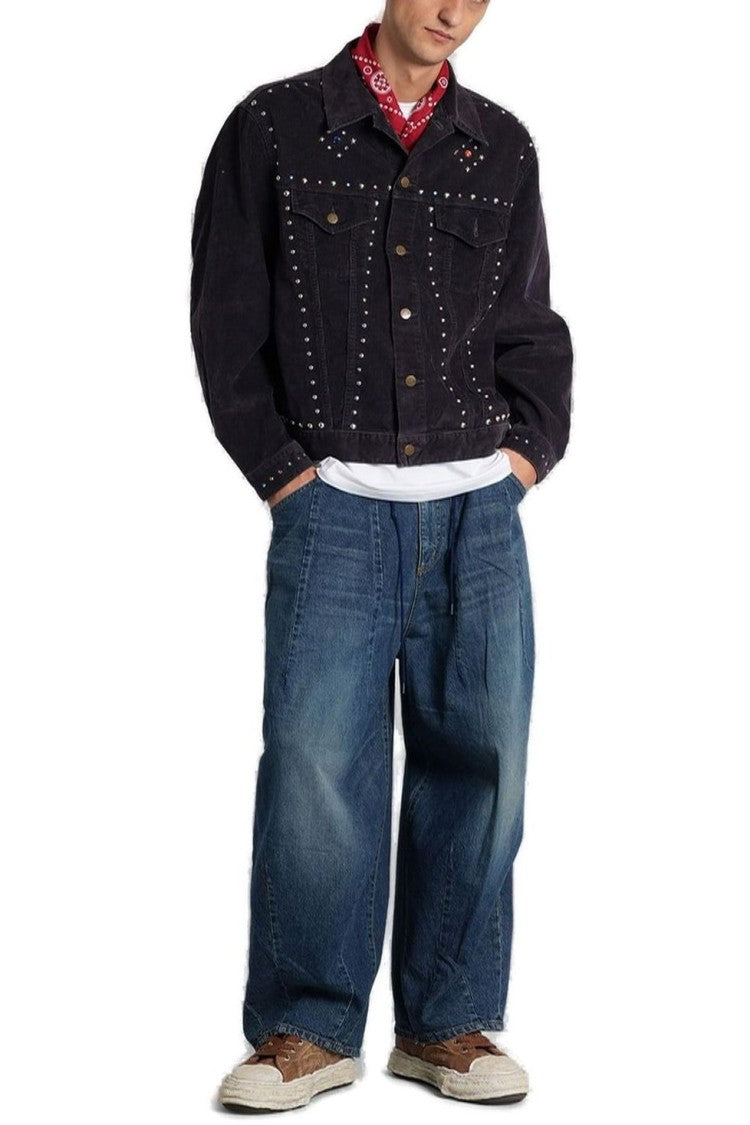 Needles Studded Black Casual Jacket