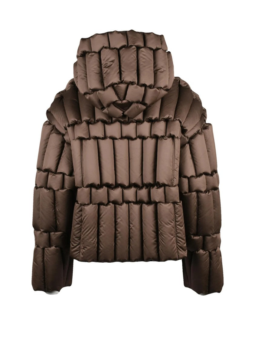 Raxxy Cropped Quilted Raxxy Down Jacket With Boxy Silhouette