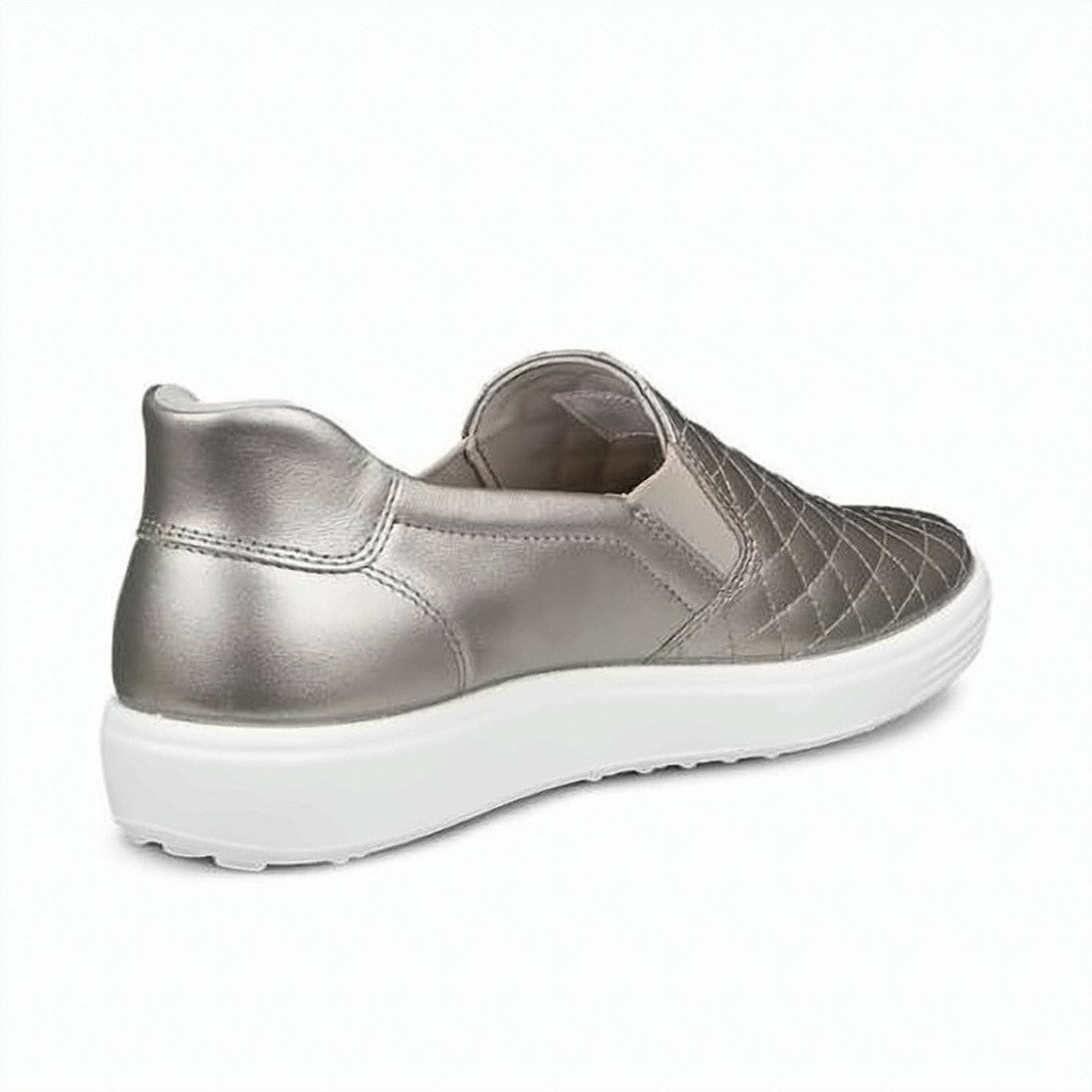 Ecco Quilted Slip-On Sneakers With Metallic Finish
