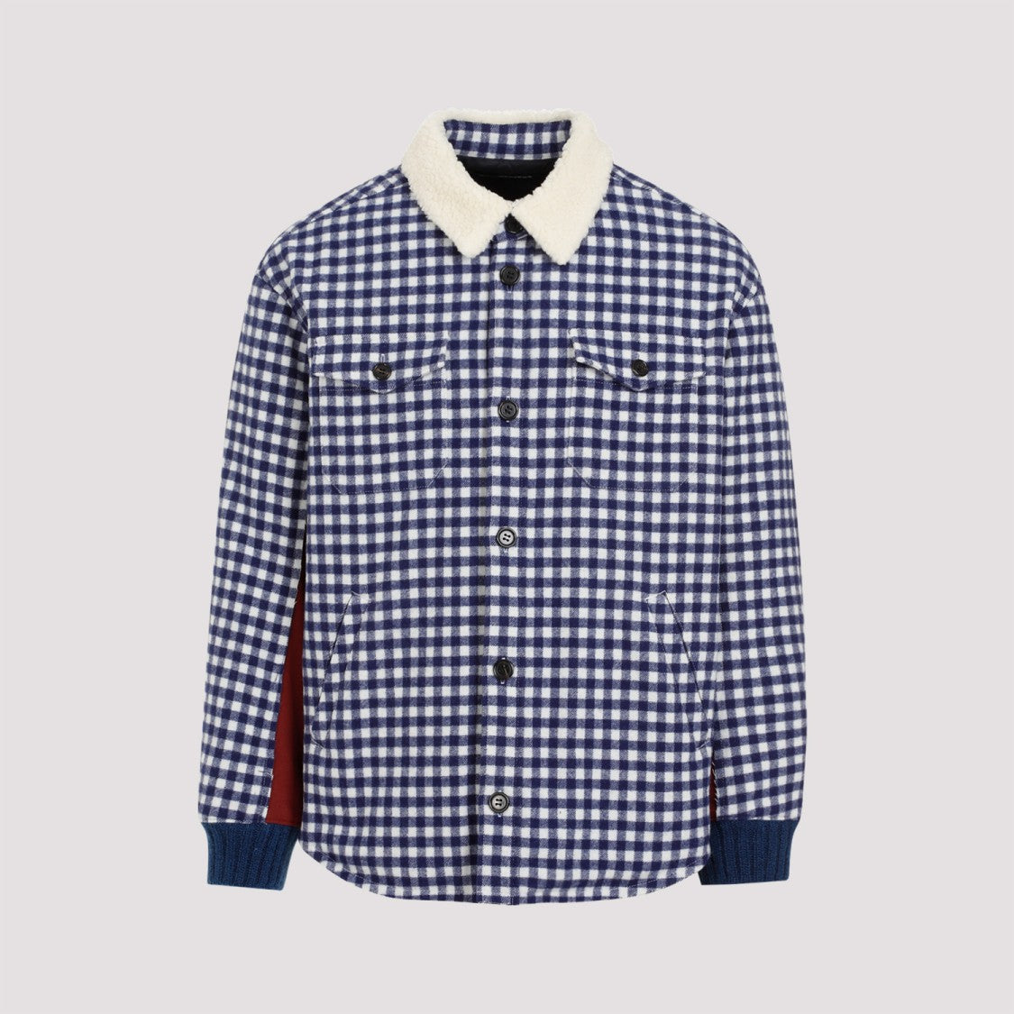 Undercover Navy Wool-Blend Bomber Jacket