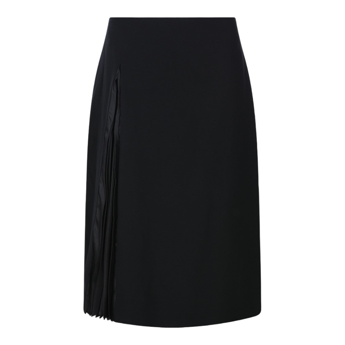 Jil Sander Straight Silhouette Midi Skirt With Pleated Panel