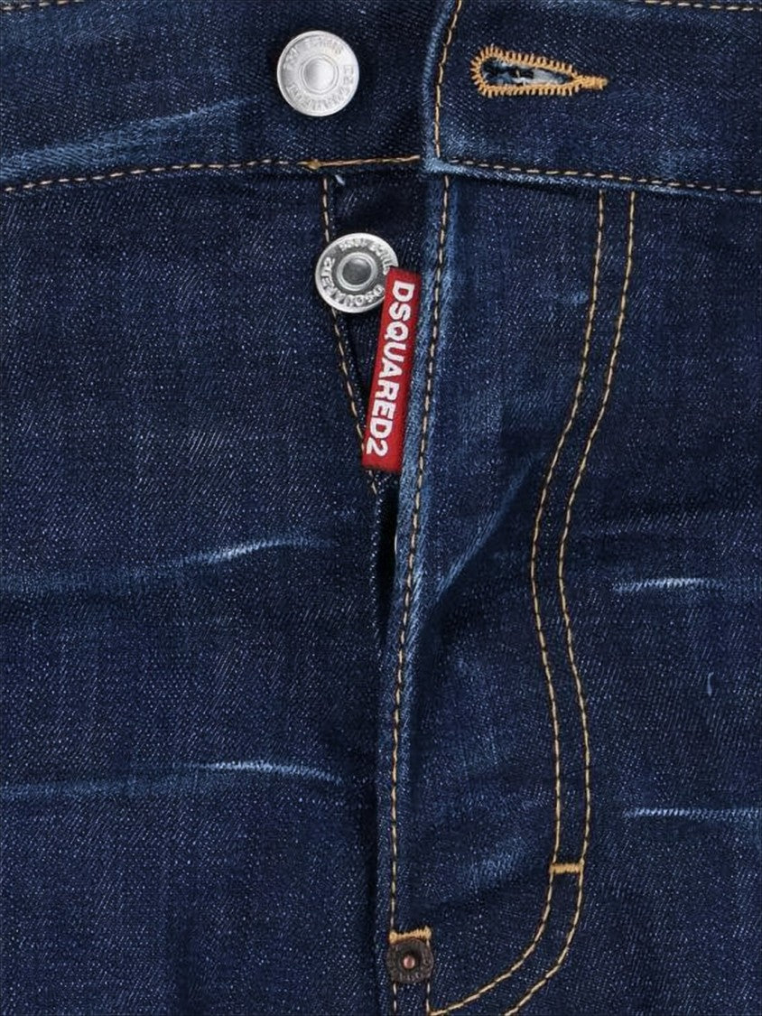 Dsquared2 Slim-Fit Denim Pants With Five-Pocket Design