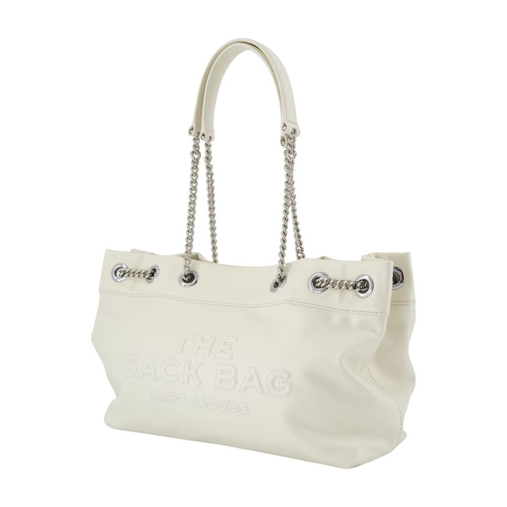 Marc Jacobs The Chain Sack Shoulder Bag - Leather - White