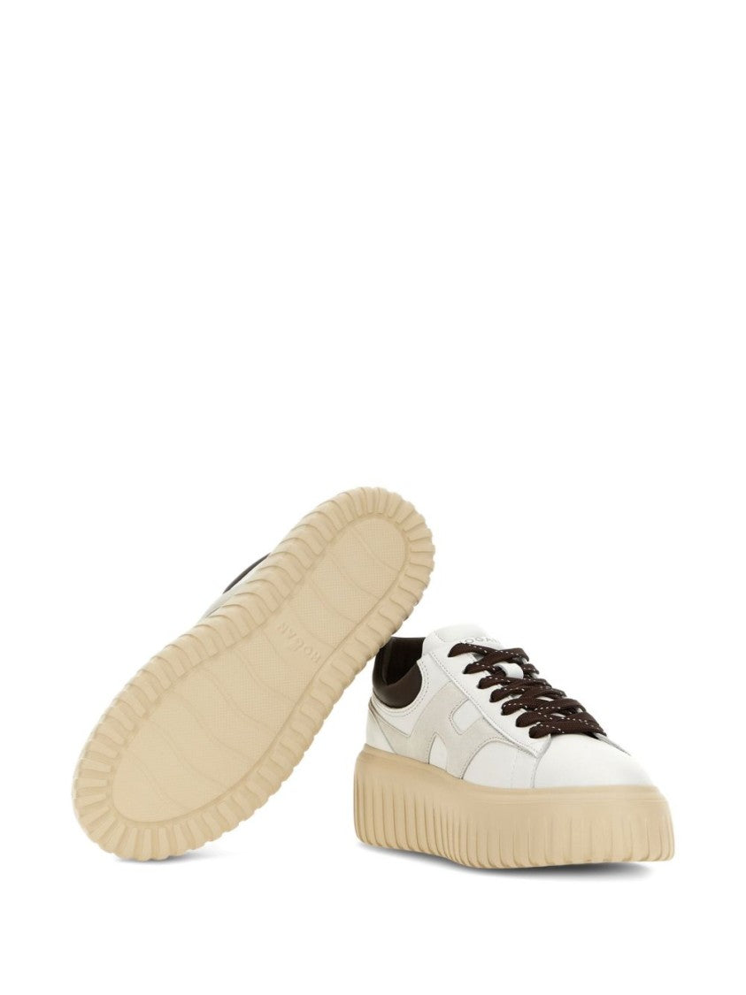 Hogan Platform Sneakers In Soft Sheepskin