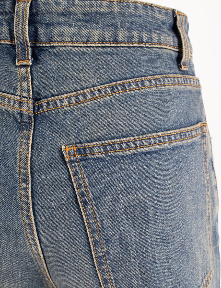 Fabiana Filippi Vintage Blue High-Waisted Jeans With Classic Five-Pocket Design