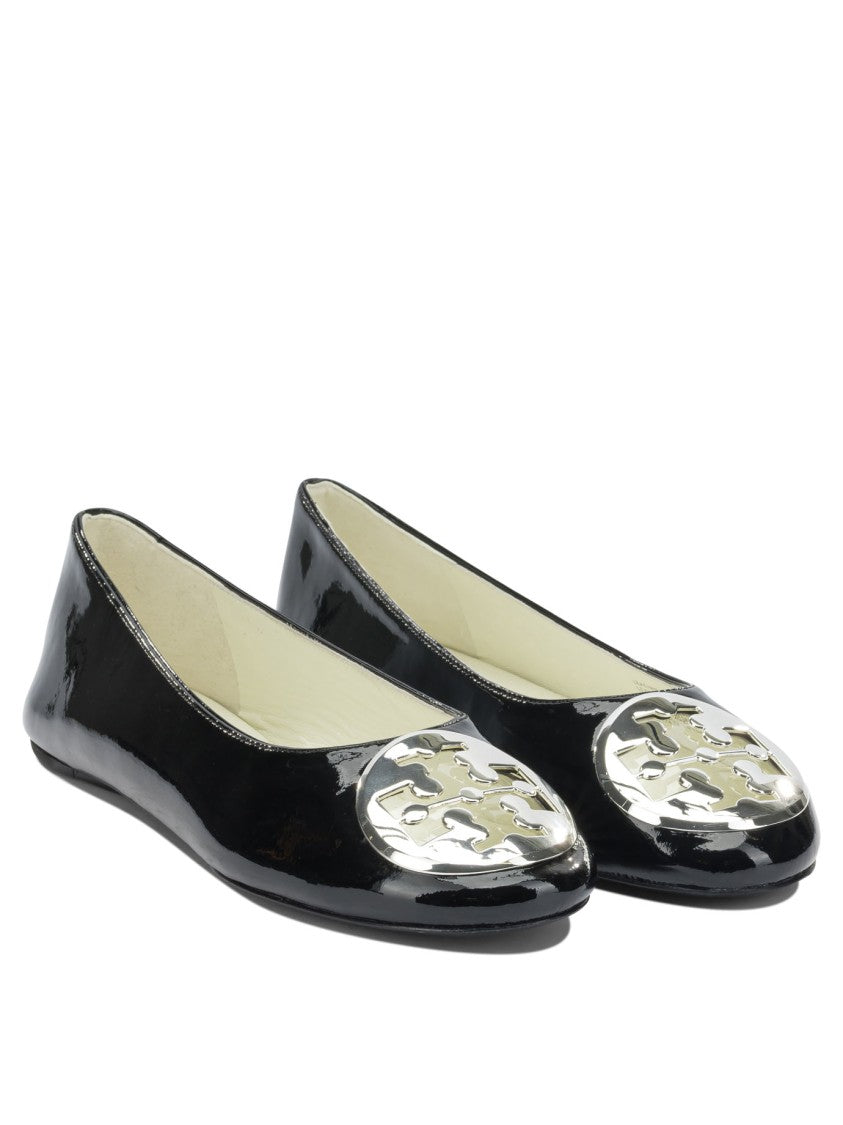 Tory Burch Glossy Bovine Leather Ballerinas