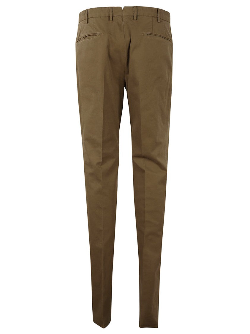 Incotex Beige Slim Fit Trousers With Contemporary Pockets