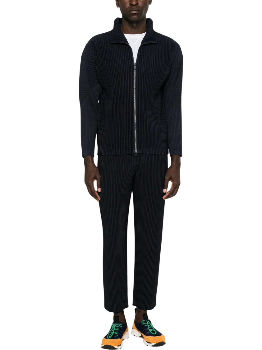 Homme Plissé Issey Miyake Pleated Zip-Up Cardigan