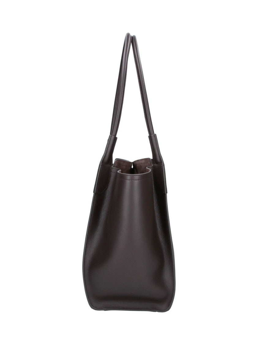 Victoria Beckham Structured Geometric Magnetic Snap Tote Bag