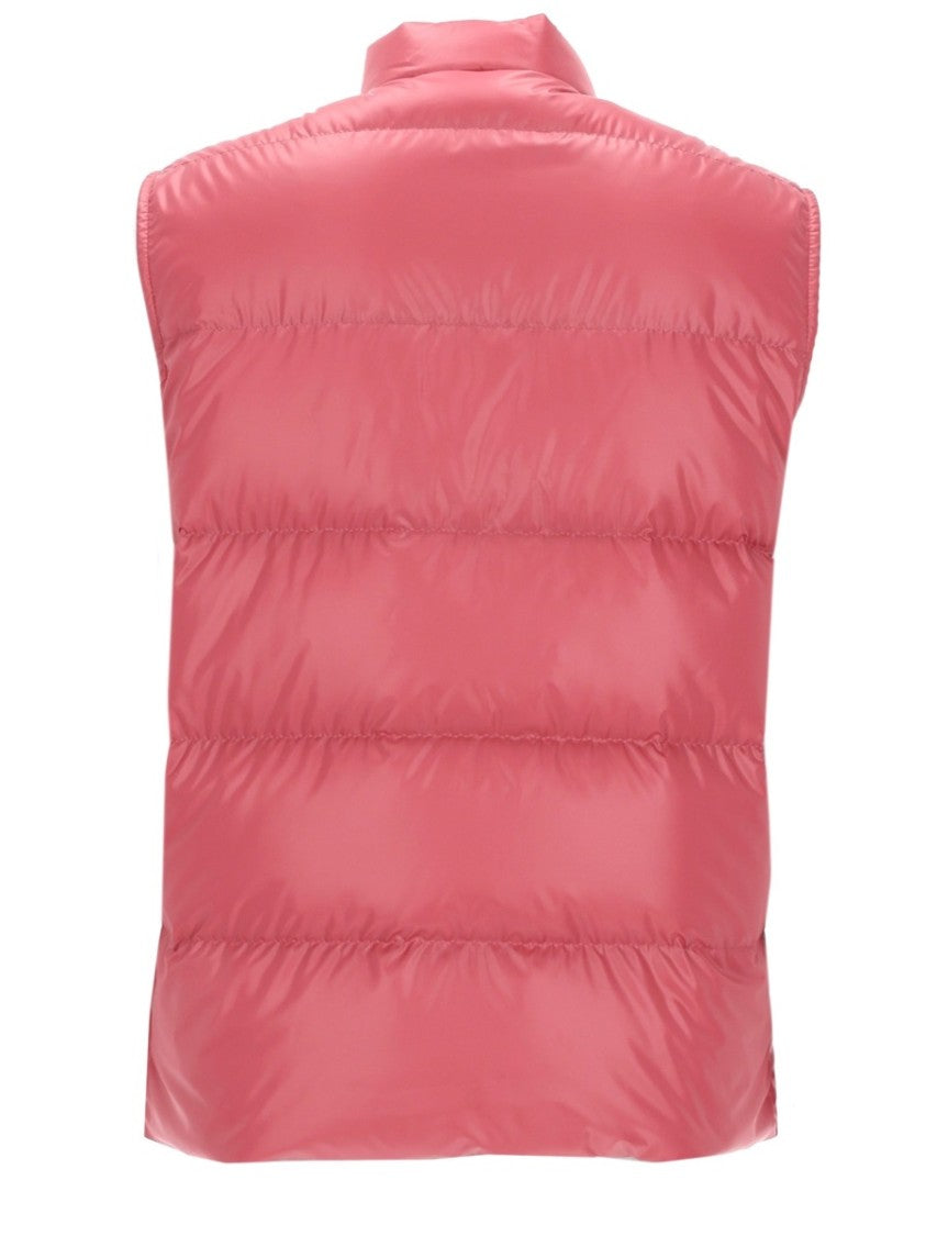 Moncler Restigo High-Collar Logo Padded Vest