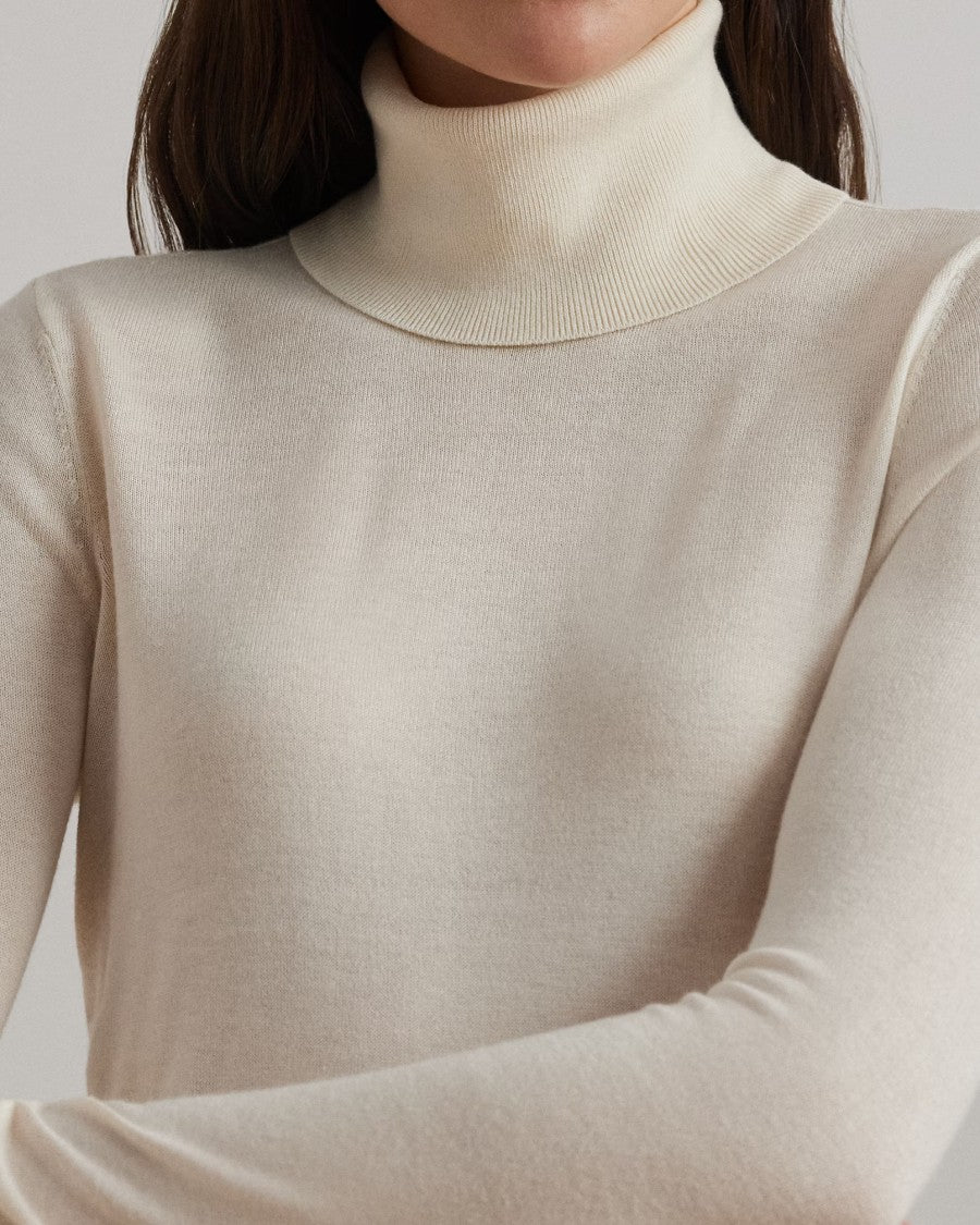 Lauren Ralph Lauren Zoe Long Sleeve Pullover In Mascarpone Cream