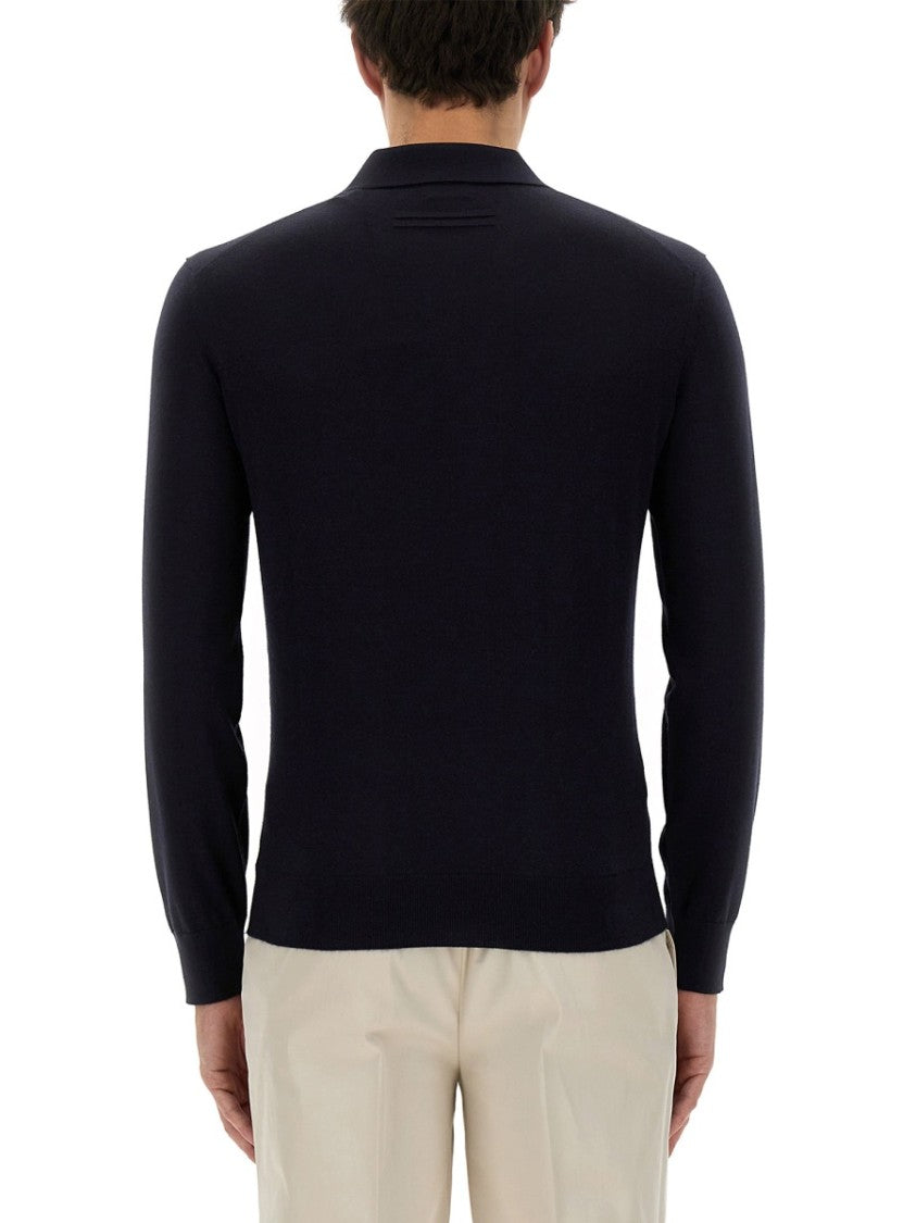 Zegna Cashmere And Silk Polo Shirt