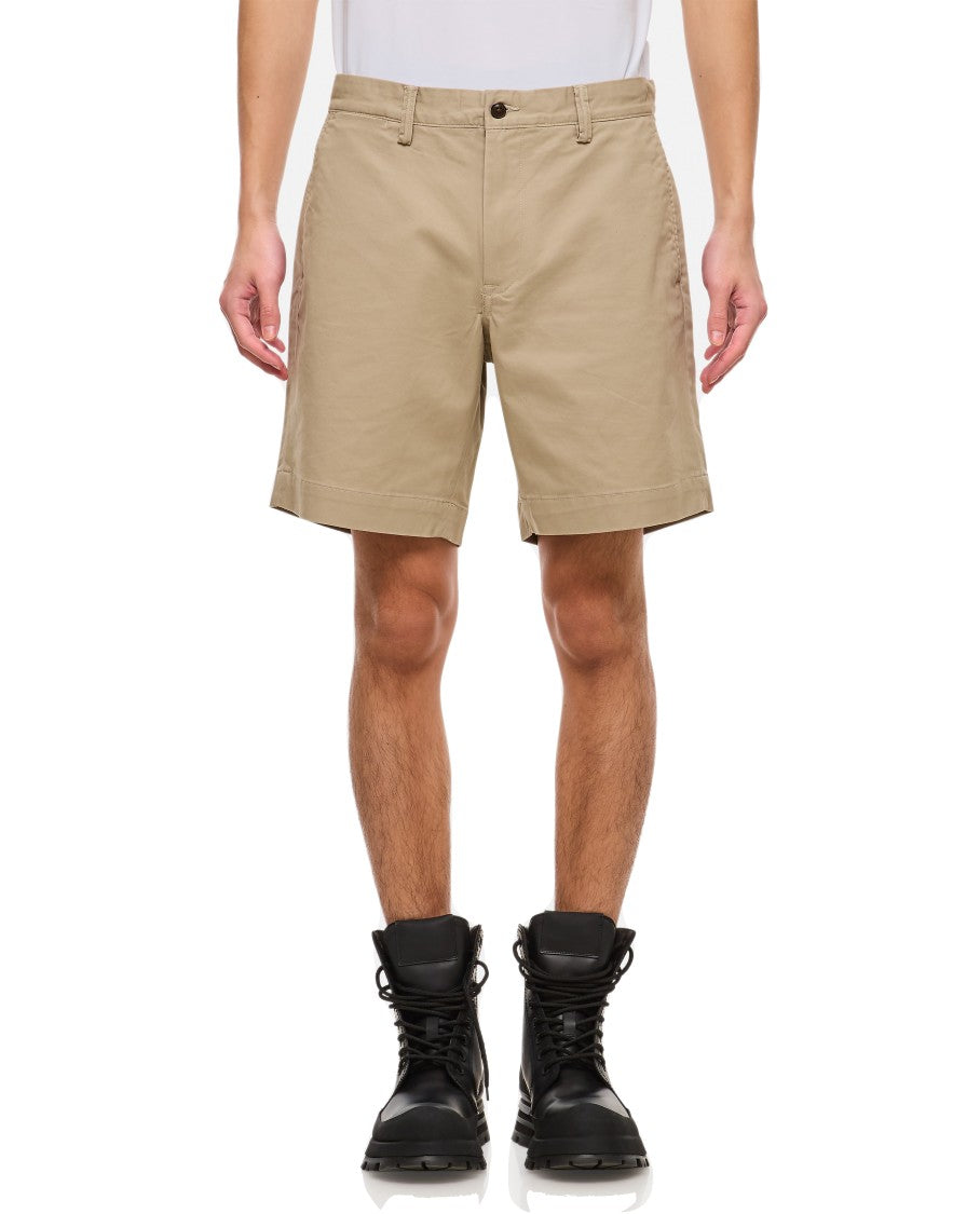 Polo Ralph Lauren Flat Front Cotton Shorts With Tailored Design