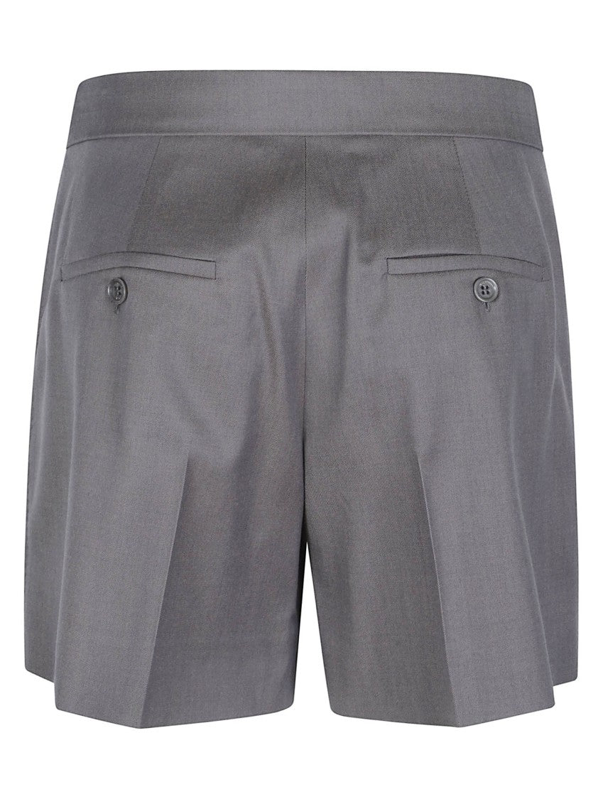 Max Mara Tailored Grey Shorts With Structured Desig